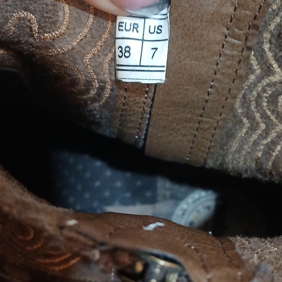 Coolway Brown Leather Boots Size 7 - Picture 7 of 9